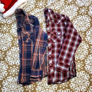 Wrangler Flannel Daddy Button Down Shirt